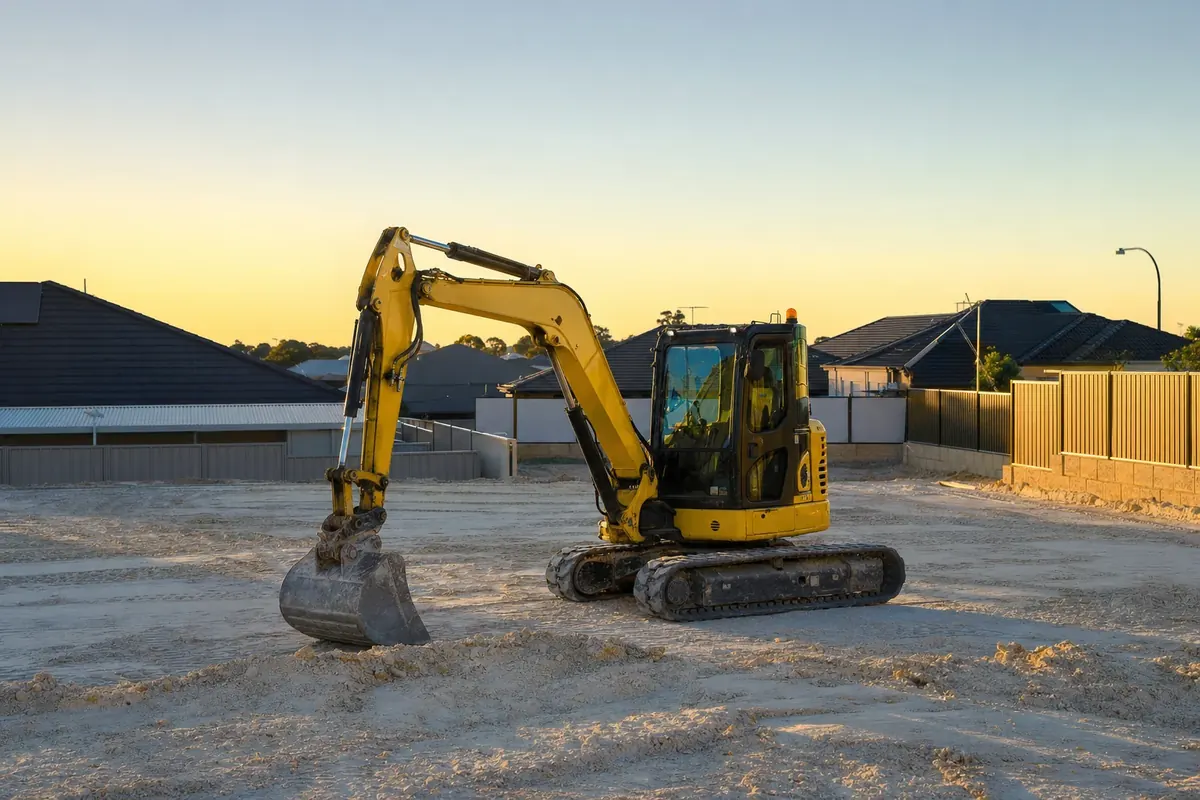 Komatsu excavator hire Perth - 1.7t to 15t diggers